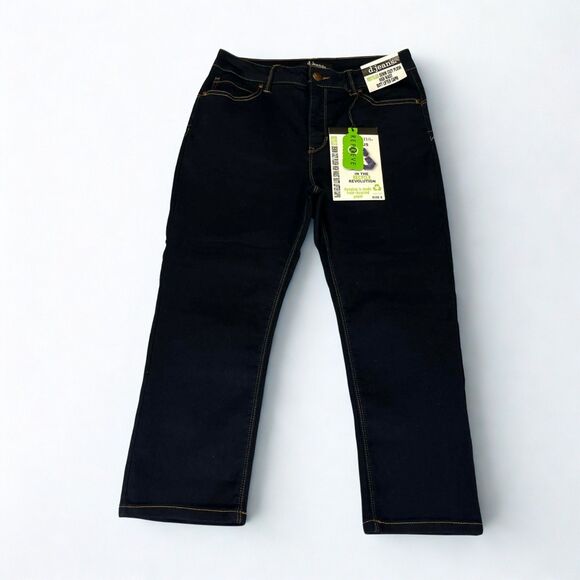 d. jeans Denim - D.Jeans Capri Women 8 High Waist Skinny Butt Lifter Stretch Dark Wash Denim NWT